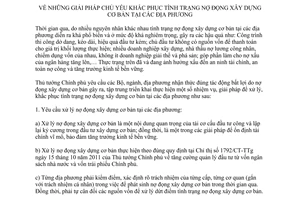 Chỉ thị 27/CT-TTg năm 2012 giải pháp khắc phục tình trạng nợ đọng xây dựng