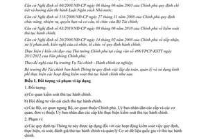 Thông tư 167/2012/TT-BTC quy định việc lập dự toán quản lý sử dụng kinh phí