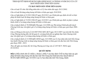 Nghị quyết 07/2012/NQ-HĐND điều chỉnh chữ số của Quy định hỗ trợ thực hiện