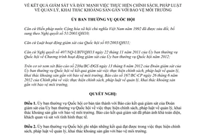 Nghị quyết 535/NQ-UBTVQH13  năm 2012 kết quả giám sát đẩy mạnh việc thực hiện