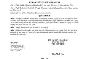 Quyết định 1827/QĐ-UBND năm 2012 bãi bỏ Bộ thủ tục hành chính chung áp dụng