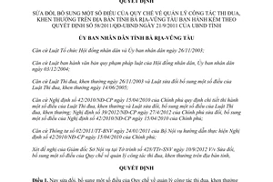 Quyết định 31/2012/QĐ-UBND sửa đổi Quy chế quản lý công tác thi đua khen thưởng