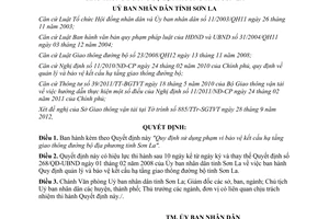 Quyết định 19/2012/QĐ-UBND Quy định sử dụng phạm vi bảo vệ kết cấu hạ tầng