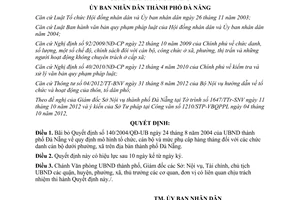 Quyết định 481/QĐ-UBND năm 2012 bãi bỏ Quyết định 140/2004/QĐ-UB