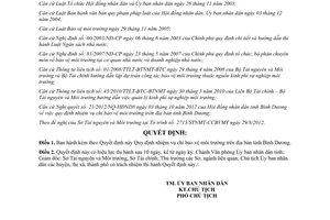 Quyết định 47/2012/QĐ-UBND Quy định nhiệm vụ chi bảo vệ môi trường