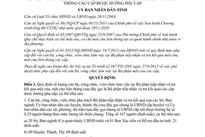 Quyết định 35/2012/QĐ-UBND số lượng cán bộ công viên chức làm việc tại Bộ phận