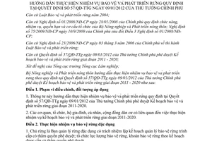 Thông tư 51/2012/TT-BNNPTNT hướng dẫn thực hiện nhiệm vụ bảo vệ rừng
