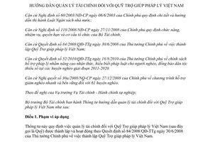 Thông tư 174/2012/TT-BTC quản lý tài chính đối với Quỹ Trợ giúp pháp lý