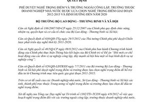 Quyết định 1477/QĐ-BLĐTBXH phê duyệt nghề trọng điểm trường ngoài công lập