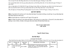 Quyết định 03/2012/QĐ-UBND bãi bỏ văn bản