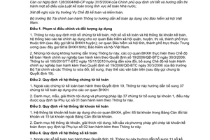 Thông tư 178/2012/TT-BTC hướng dẫn kế toán áp dụng cho Bảo hiểm xã hội Việt Nam