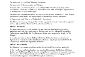 Circular No. 177/2012/TT-BTC guiding the collection payment  management and use