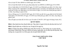 Quyết định 49/2012/QĐ-UBND Quy định quản lý hội trên địa bàn tỉnh Lào Cai