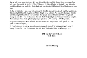 Quyết định 2092/QĐ-UBND năm 2012 đính chính Quyết định 38/2011/QĐ-UBND