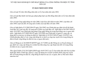 Quyết định 20/2012/QĐ-UBND Quy chế hoạt động của cổng thông tin điện tử