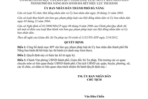 Quyết định 8017/QĐ-UBND năm 2012 văn bản pháp luật Đà Nẵng hết hiệu lực