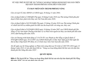 Quyết định 7982/QĐ-UBND 2012 Nâng cao đánh bắt hải sản Đà Nẵng 2020