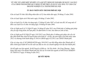 Quyết định 4406/QĐ-UBND sửa đổi Quyết định 2650/QĐ-UB quy định hỗ trợ lãi suất