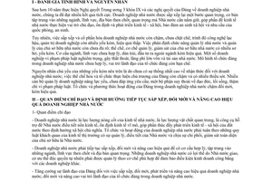 Kết luận 50-KL/TW 2012 Tiếp tục sắp xếp đổi mới nâng cao hiệu quả doanh nghiệp nhà nước