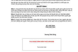 Quyết định 1540/QĐ-UBND năm 2012 công bố bộ thủ tục hành chính