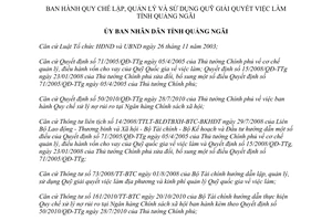 Quyết định 37/2012/QĐ-UBND lập quản lý sử dụng Quỹ giải quyết việc làm Quảng Ngãi