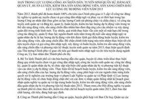 Chỉ thị 23/2012/CT-UBND công tác tuyển chọn và gọi công dân nhập ngũ phục vụ