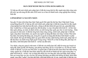 Nghị quyết 19-NQ/TW năm 2012 đổi mới chính sách pháp luật về đất đai