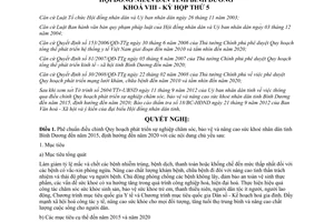 Nghị quyết 22/2012/NQ-HĐND8 điều chỉnh Quy hoạch sự nghiệp chăm sóc sức khỏe