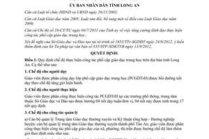 Quyết định 53/2012/QĐ-UBND công tác phổ cập giáo dục trung học tỉnh Long An