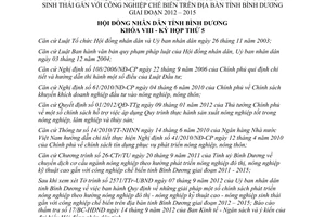 Nghị quyết 18/2012/NQ-HĐND8 chính sách khuyến khích phát triển nông nghiệp