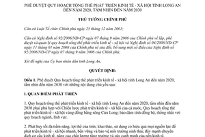 Quyết định 1439/QĐ-TTg năm 2012 phê duyệt Quy hoạch tổng thể phát triển kinh tế