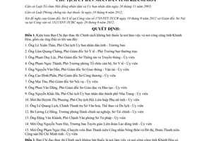 Quyết định 2454/QĐ-UBND năm 2012 kiện toàn Ban Chỉ đạo thực thi Chính sách