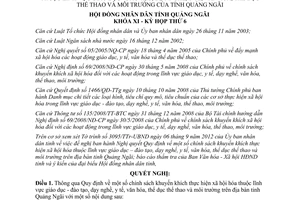 Nghị quyết 23/2012/NQ-HĐND quy định chính sách khuyến khích thực hiện xã hội