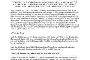 Thông báo 443/TB-BTC kết luận của Thứ trưởng Đỗ Hoàng Anh Tuấn tại buổi làm việc