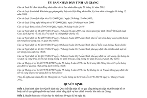 Quyết định 42/2012/QĐ-UBND Quy chế tiếp nhận hồ sơ qua cổng thông tin điện tử