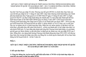 Báo cáo 178/BC-UBND kết quả thực hiện Kế hoạch triển khai Chương trình hành động