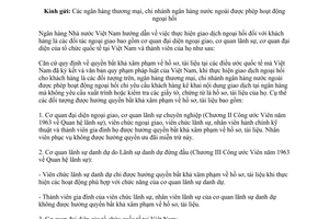 Công văn 7263/NHNN-QLNH 2012 giao dịch ngoại hối đối tác ngoại giao