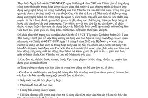 Công văn 1060/VTLTNN-TTTH tăng cường sử dụng văn bản điện tử