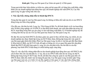 Công văn 1610/QHLA-NV vướng mắc công tác quản lý của hải quan doanh nghiệp