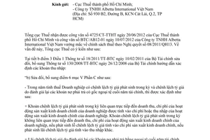 Công văn 3963/TCT-CS chính sách thuế theo Nghị quyết 08/2011/QH13