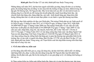 Công văn 33/BCĐ-QLTT tăng cường chống buôn lậu hàng giả và gian lận thương mại