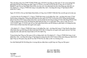 Công văn 29795/CT-KK&KTT xử lý trường hợp doanh nghiệp phát hành hóa đơn