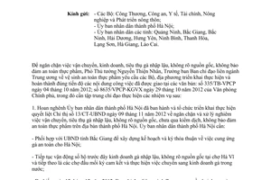 Công văn 9382/VPCP-KGVX ngăn chặn việc vận chuyển kinh doanh tiêu thụ gà nhập