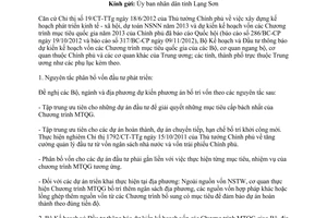 Công văn 9652/BKHĐT-TCTT 2012 Chương trình mục tiêu quốc gia 2013