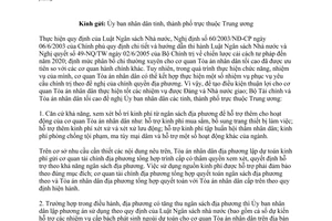 Công văn 16588/CVLT-BTC-TANDTC hỗ trợ kinh phí hoạt động cho Tòa án