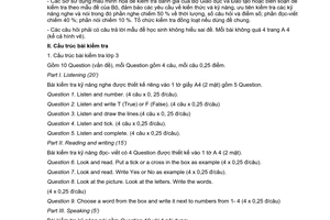 Công văn 8225/BGDĐT-GDTH hướng dẫn kiểm tra đánh giá môn Tiếng Anh lớp 3 lớp 4