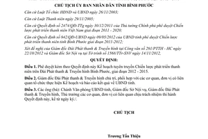 Quyết định 2402/QĐ-UBND năm 2012 phê duyệt Kế hoạch tuyên truyền Chiến lược