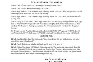 Quyết định 83/2012/QĐ-UBND tiêu chí quy trình thủ tục xét công nhận đề tài