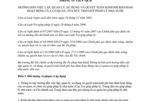 Thông tư liên tịch 209/2012/TTLT-BTC-BTP hướng dẫn việc lập quản lý sử dụng