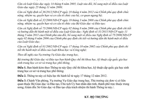 Thông tư 38/2012/TT-BGDĐT Quy chế thi khoa học kỹ thuật cấp quốc gia học sinh